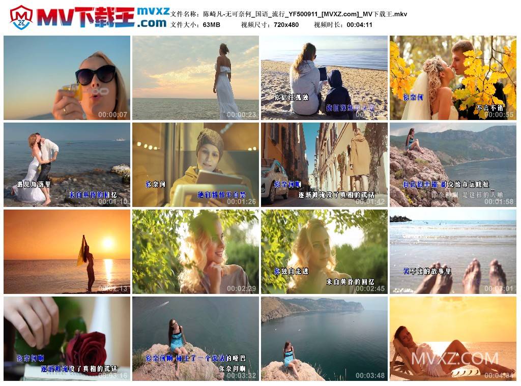 陈崎凡-无可奈何_国语_流行_YF500911